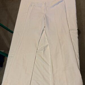 DKNY Women's Size 14 Slim Fit Foundation Pants In Ivory